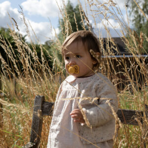 BIBS - Set 2 suzete Couture Silicon, tetina anatomica, 6 luni +-Ivory/Sage