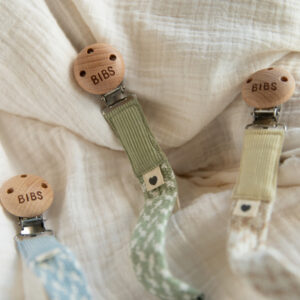 Bibs - Lantisor clip pentru suzeta, Sand/Ivory