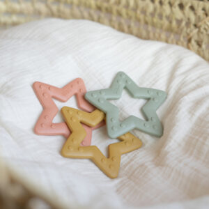 BIBS- Jucarie de dentitie in forma de steluta, Blush