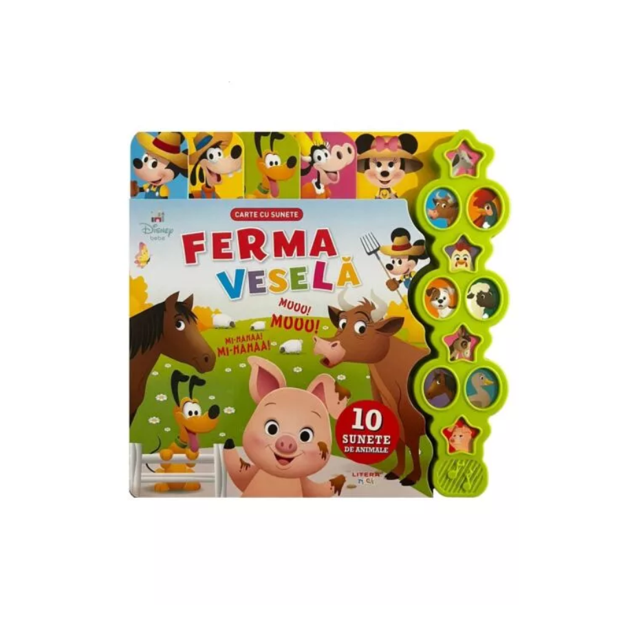 Carte cu sunete Ferma Vesela - Disney Bebe