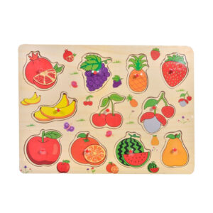 Puzzle lemn fructe