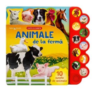 Carte cu sunete Bebe Invata Animale de la Ferma